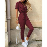 Tailed jumpsuit with adjustable waistband 4
