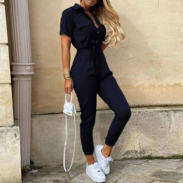 Tailed jumpsuit with adjustable waistband 5