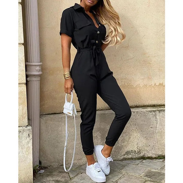 Tailed jumpsuit with adjustable waistband 2