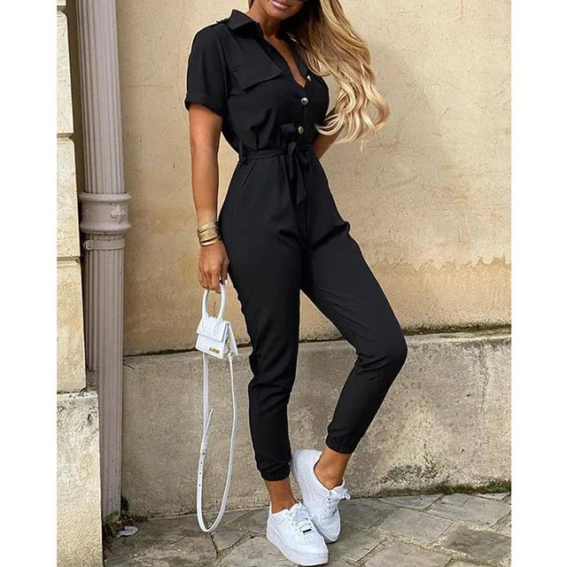Tailed jumpsuit with adjustable waistband 2