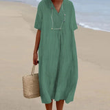 Women's Summer Dress, Lightweight Casual Loose Fit in Vibrant Colors 11