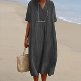 Women's Summer Dress, Lightweight Casual Loose Fit in Vibrant Colors 8