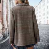 Lena – Women’s Checkered Tailored Blazer