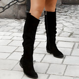 Classic Women's Knee-High Leather Boots
