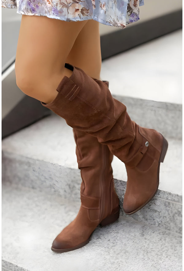 Classic Women's Knee-High Leather Boots