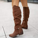 Classic Women's Knee-High Leather Boots