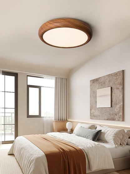 Lumiéra - Wood Grain Round Ceiling Light