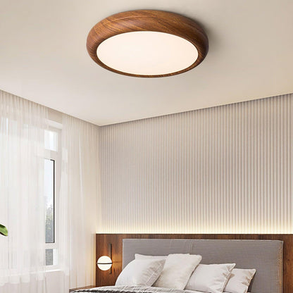 Lumiéra - Wood Grain Round Ceiling Light