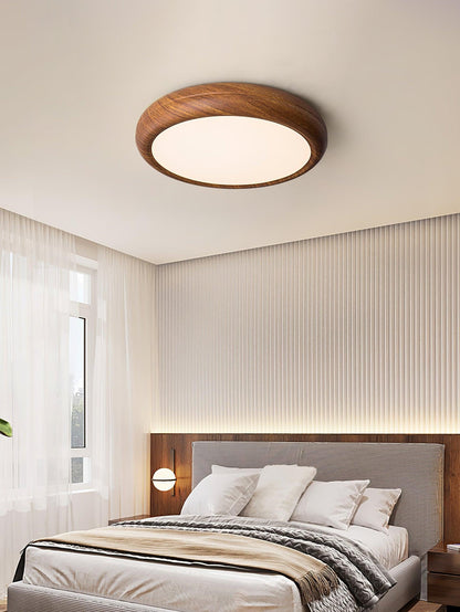 Lumiéra - Wood Grain Round Ceiling Light