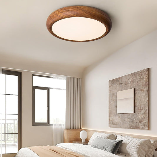 Lumiéra - Wood Grain Round Ceiling Light