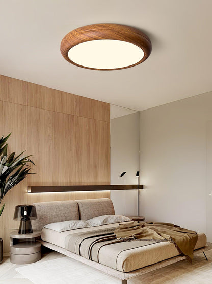 Lumiéra - Wood Grain Round Ceiling Light