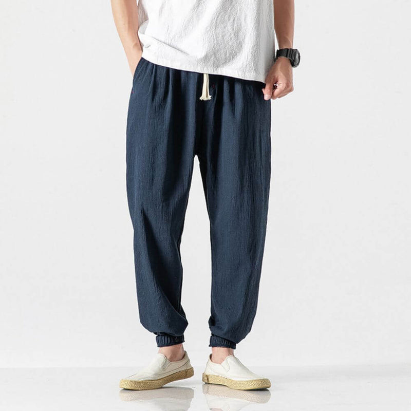 Elian – Men's Lightweight Cotton-Linen Trousers