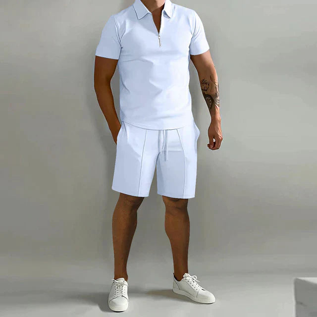 Sandro – Casual Men's Polo & Shorts Summer Set