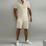Sandro – Casual Men's Polo & Shorts Summer Set