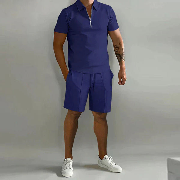 Sandro – Casual Men's Polo & Shorts Summer Set