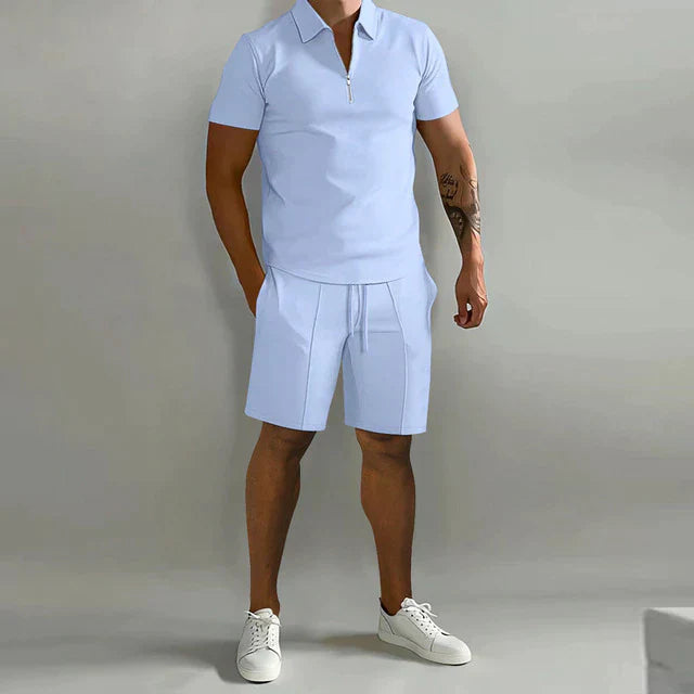 Sandro – Casual Men's Polo & Shorts Summer Set