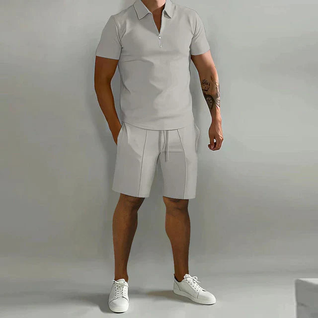 Sandro – Casual Men's Polo & Shorts Summer Set
