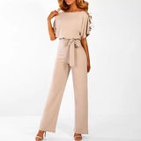 Mira – Chic Belted Women's Jumpsuit