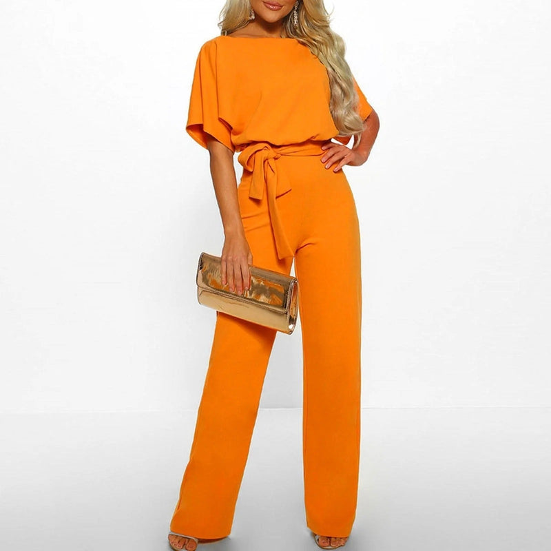 Elegant ladies jumpsuit with narrow waist - Bertha 2