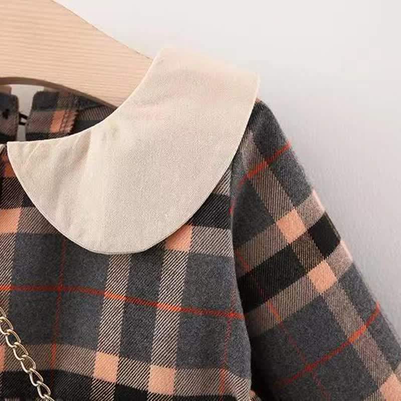 BearPatch - Plaid Baby Girl Dress