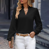 Liora – Flowy V-Neck Women's Blouse