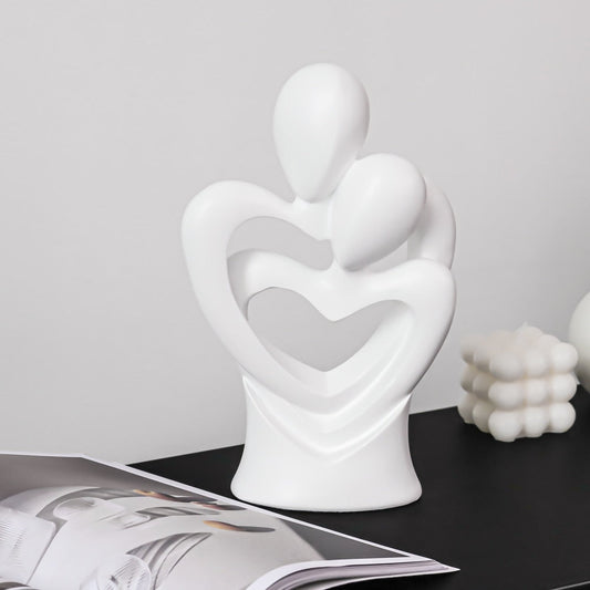 LoveriQ - Elegant Abstract Home Decor Sculpture in High-Quality Resin-1