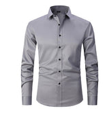 Erik - Casual Men's Stretch Shirt