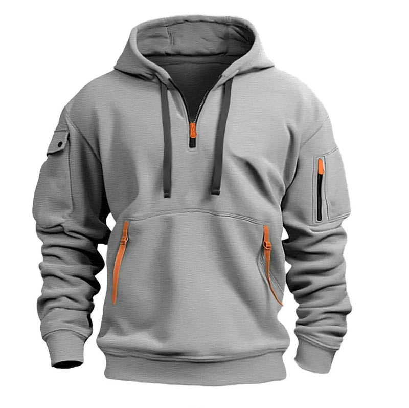 Adriano – Casual Half-Zip Men's Hoodie