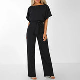Elegant ladies jumpsuit with narrow waist - Bertha 5
