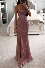 Women's Elegant Maxi Dress with Corset Detail