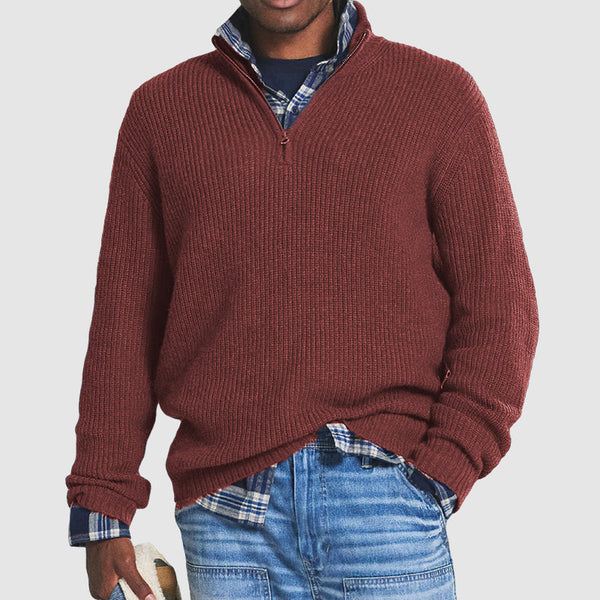 Cashmere Men’s Zip-Up Sweater