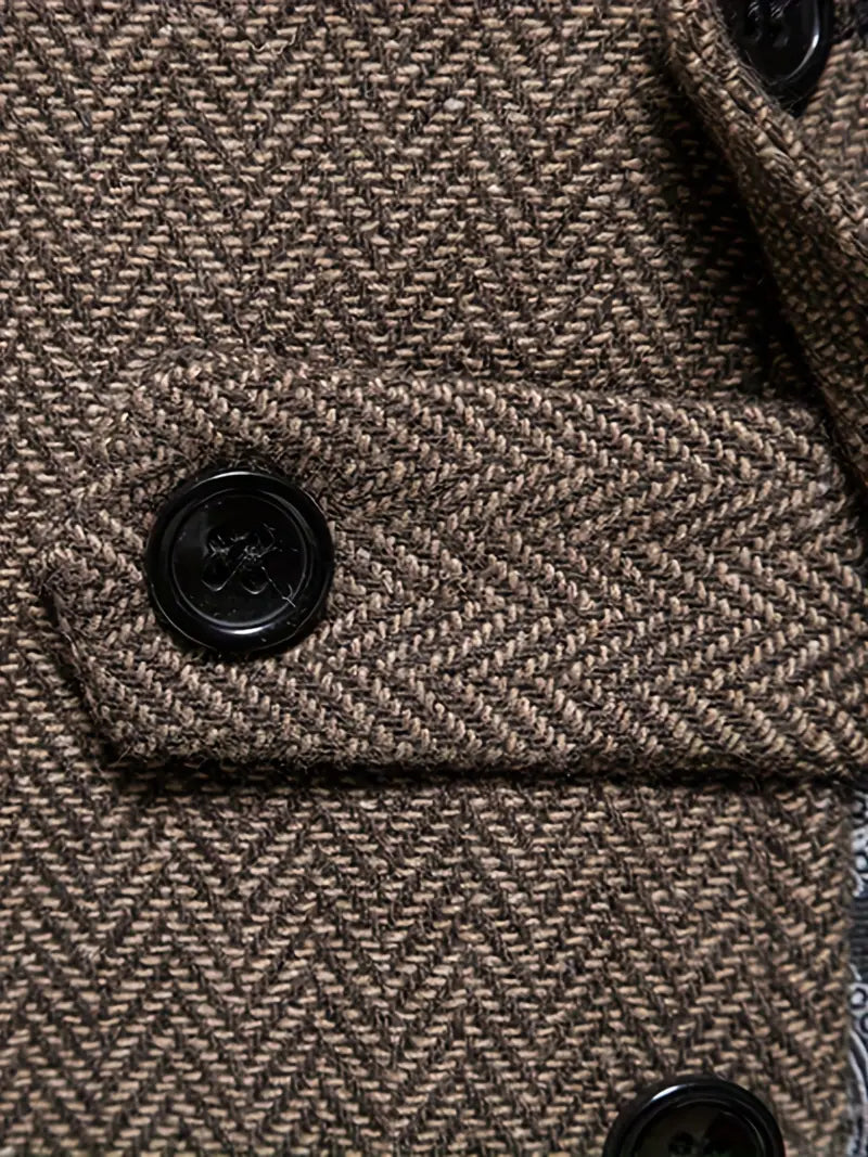 Niklas – Stylish Herringbone Men's Blazer