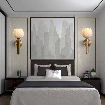 Marbella - Elegant Marble Rose Wall Lamp