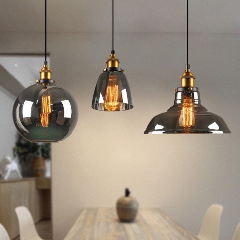 LuxGlow - Vintage-Inspired Glass Pendant Light