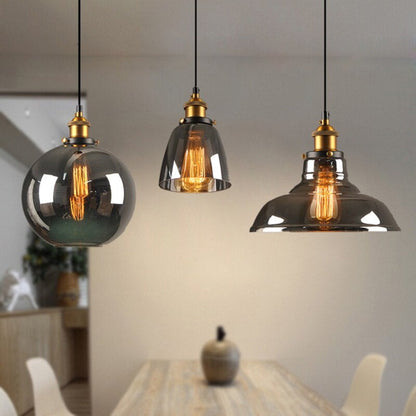 LuxGlow - Vintage-Inspired Glass Pendant Light