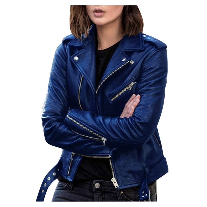 Riley – Vintage Zipped Women's Leather Jacket