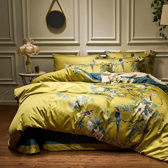 Variant image for Bohemian Orient Duvet Cover Set - 100% Egyptian Cotton, 500 TC, Tropical Design-4