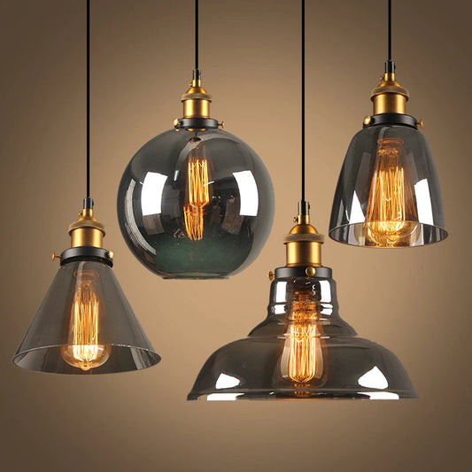 LuxGlow - Vintage-Inspired Glass Pendant Light