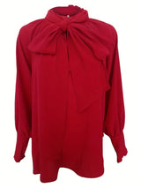 Luna – Chic Tie-Neck Women's Blouse