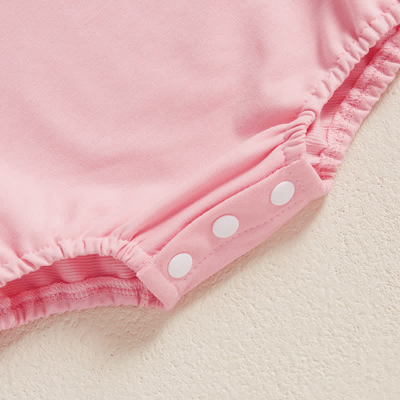 BunnyBloom - Adorable Pink Rabbit Baby Bodysuit