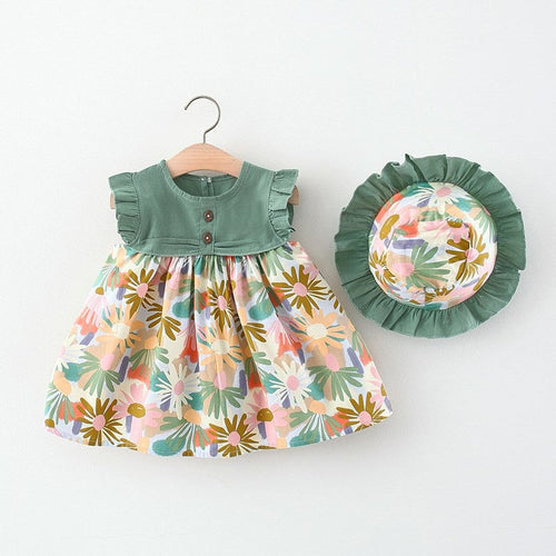 LIVIA - Trendy Splice Baby Girl Summer Dress