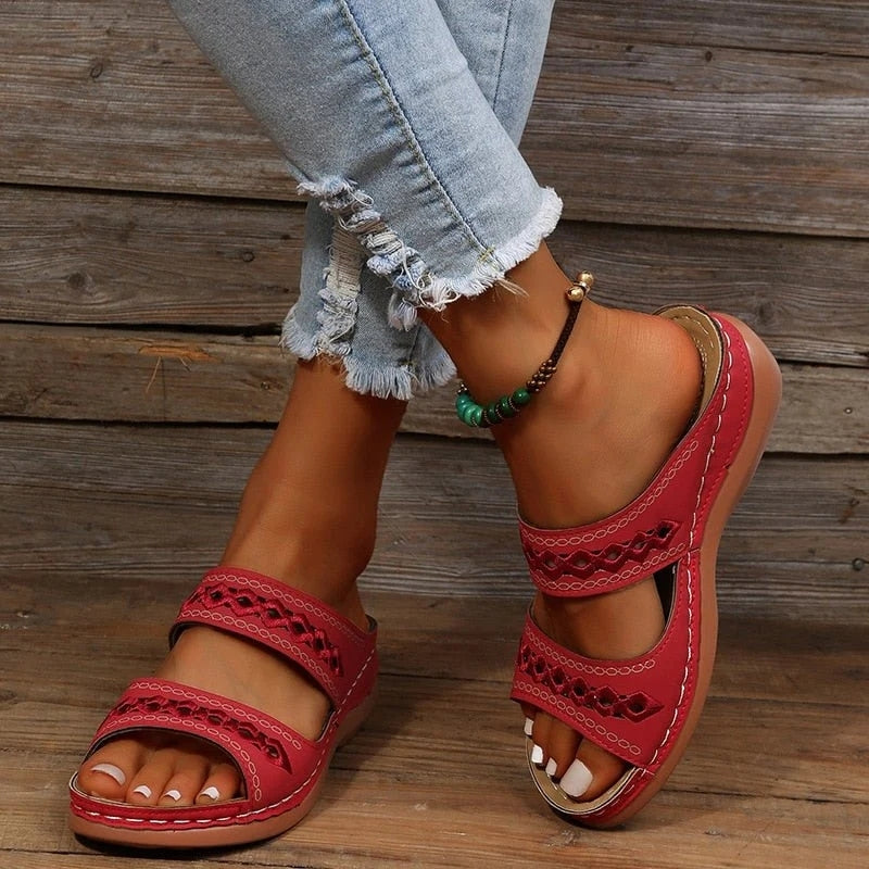 Women's Orthopedic Breathable Slip‑On Sandals