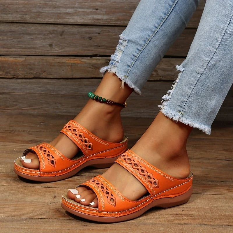 Women's Orthopedic Breathable Slip‑On Sandals