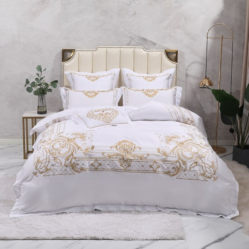 Luxurious Duvet Cover Set - 1000 TC Egyptian Cotton, Elegant Design for King Size-5