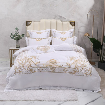Luxurious Duvet Cover Set - 1000 TC Egyptian Cotton, Elegant Design for King Size-5