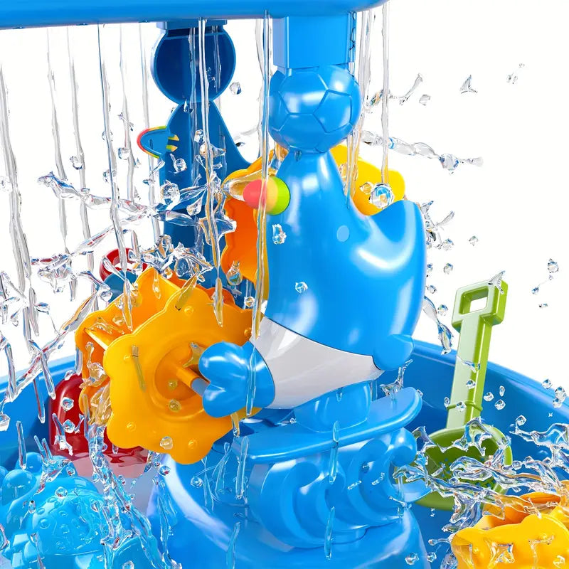 Vibrant 3-Layer Sand and Water Table for Kids - Educational Water Play Set-1