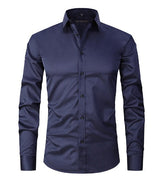 Erik - Casual Men's Stretch Shirt