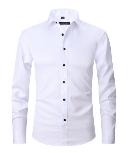 Erik - Casual Men's Stretch Shirt