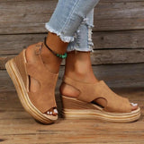 Solea - Women's Stylish Wedge Sandals