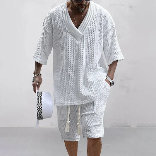 2 Set for men with shorts and short -sleeved shirt 1